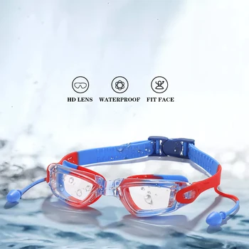 Klinac Djece Profesionalni Vodu da Plivam Naočale Anti Magla UV Zaštititi HD Bazen Vode Sport Naočale Naočale sa Slušalice
