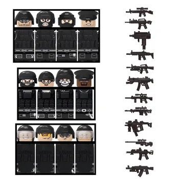 12pcs SWAT Specijalni odred Vojnika, Armija MCP Moderne Vojne Zgrade Blokova Akcione Figure Oružje Cigle Mini Igračke za Decu