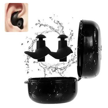 1 Par Trajnih Slušalice Klasik Delikatna Teksturu Vodootporan Je, Mekana Slušalice Silikonske Prenosni Nos Usi Na Plivanje Pribor