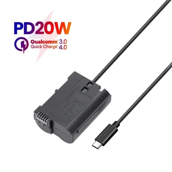 Tip USB C EN-EL15 Glupane Baterija DC Moć AC Adapter za nikon-om D7000 D7100 D7200 D750 D800E D810A Z5 Z6 Z7 II Kameru Punjač