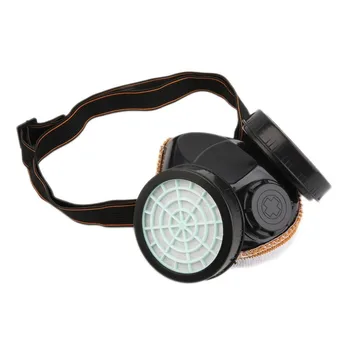 Novi Zaštitu Filter Dvojno Gas Masku Kemikalija Anti Prašine Boja Respirator Masku sa Naočale Industrijske Sigurnosti