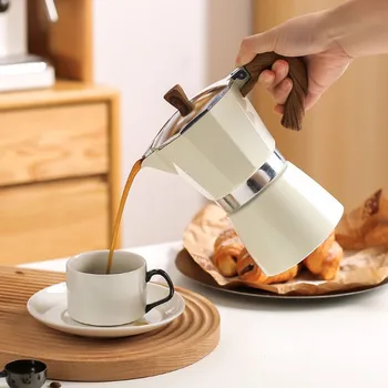 Moka Travu Aparat Za Kafu Espresso Aluminijuma Gejzir Kafe Aparat Kettle Evropska Italijanskim Stilom Moka Cafeteira Latte Peć Čaj Tvorca