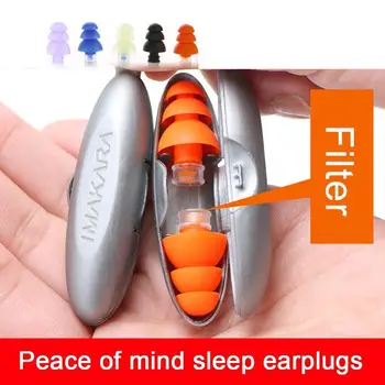 Slušalice Buku Smanjenje Aparata Za Spavanje Zaštitnik Soundproofing Earplug Da Slučaju Silikonske Anti Bruit Otkazao Spava Uho Uključi