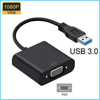 USB Da VGA Adapter USB 2.0/3.0 da VGA Vanjski Video Karticu Multi Prikaži Pretvarač za Desktop Laptop PC Monitor Projektor