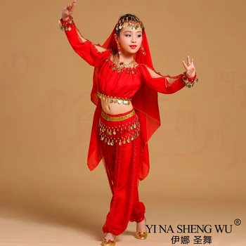 Djeca&Odrasle Dens Kostime Set Orijentalna Ples Devojke Stomak Ples Indiji Dens Odjeću Dens Odelo Pozornici Kostim