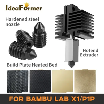 Nadogradnja 3D Printer Dijelove za Bambu Laboratoriju x1 P1P P1S Hotend Kit Čeličnim Crijeva PEJ/LJUBIMCA/PEO Izgraditi Tanjir za Bambulab x1 x1c