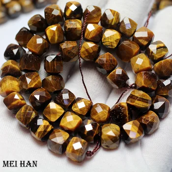 Meihan Slobodna isporuka prirodni 8*8mm Brown tigar oko talenata Kocku slobodi dragulj perle za nakit pravi diy dizajn