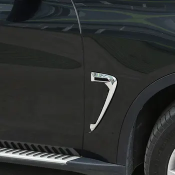 Za BMW X5 F15 X5M F85 2014-2018 ABS Hrom/Crno-Karbonskih Vlakana Auto Ajkula Škrge Strane Branika Otvor Naljepnice Auto Pribor