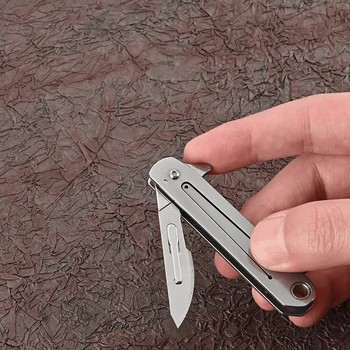 Nerđajućeg Čelika Brzo otvaranje obliku leptira Komunalnih Nož Mini Rasklapanje Privjesak za ključeve Skalpel EDC Kurir Otvaranje Knifves 10 Oštrice