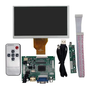 6.5 Cm 800*480 AT065TN14 LCD Ekran Prikaži Pratiti Sa Vozač Kontrolu Odbor VGA HDMI-Kompatibilni Za Maline Pi Pi Banana
