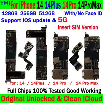 Čist ICloud Mainboard Za IPhone 14 Pro Max Matičnu Ploču 100% Testiranih Pun Radi Za IPhone 14 Plus Matičnu Ploču Podržava Ažurirati