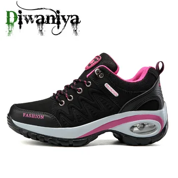 Diwaniya Ženske Patike Žene vazdusni Jastuk Atletski Patike Hodanje za disanje Sport ustajte Visine Platforma Opušteno Cipele