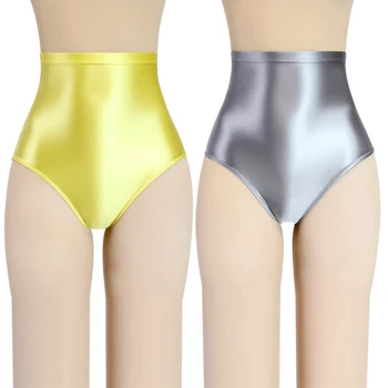 Seksi za usne Bikini Gaćice sa Zadnjicu Svilena kupaći kostim veliki veličine super Srednjoj Struka Hulahopke Gaće Masna kupaće gaće