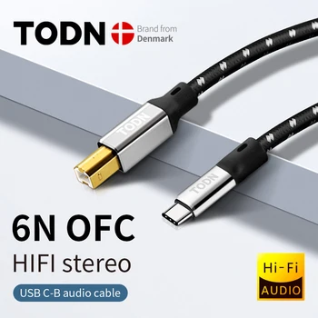 todn usb dac kablovsku tip c da tip b hifi Stereo kablovsku 6N OFC Podatke audio Kabelsku za mobilni telefon dac