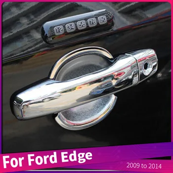 Auto Stilista Za Ford Ivice 2009 da 2014 ABS Hrom Eksterijer Vanjski kvake Korekcijama Pokriti Okvir Naljepnicu