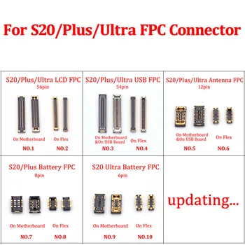 2Pcs 54 56 Pin LCD Ekran USB Punjač Baterija FPC Veza Na Brodu Za Samsung Galaksiji S20/Plus/Ultra S20Plus S20Ultra S20U