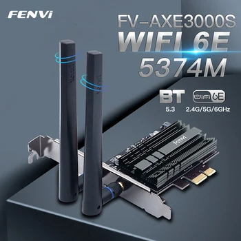 5374Mbps Wi-Fi 6E Trostruko Bend Informacije AX210 PCIe Bežični Adapter Za Bluetooth 5.3 Wi-Fi Mreže Karticu Za 2,4 G/5G/6GHz 802.11 sjekiru Win10