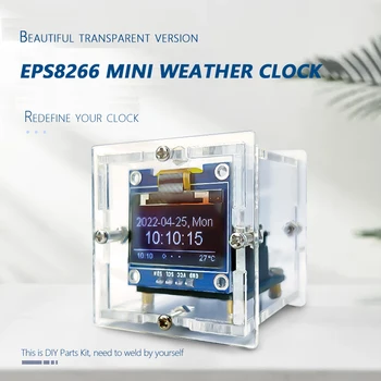 ESP8266 WiFi Sat Modul 0.96 cm OLED Prikaži ESP01S DIY Put Sastanak Temperatura, Vlažnost Prognoza Grad Lokaciju Oklop
