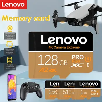 Lenovo 1TB SD Kartice V30 UHS-ja U3 Razreda 10 memorijsku Karticu Do 100MB/s 4K Ultra-HD Video velike Brzine A2 Karticu Za DRONOM Telefon Cam Prekidač