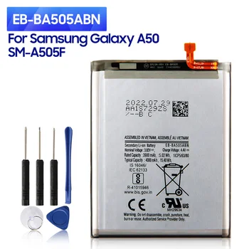 NOVA Zamjena Baterija IO-BA505ABN Za Samsung Galaksiji A50 A505F SM-A505F A30s A30 A20 SM-A205FN 4000mAh