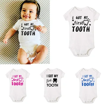 Djeca Odjeću Novorođenče Djevojci Odjeću Bebu Ljeto Odela Dece Stvari Dečko Kostim Otisak Prvi Zub koje se razvlači za Novorođenčad