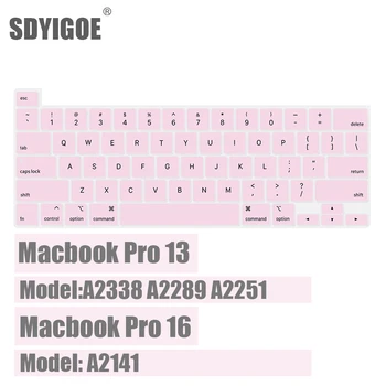 Tastaturu Pokriti Macbook Pro 13 2020 M1 A2338 A2289 Pro 16 inca 2019 A2141 Tastaturu Kožu Silikonske prašine Pokrivaj NAS Tip engleski
