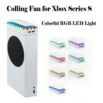 Gornji Dvojno Hlađenje Fan Hladnjak sa Atmosferu Svjetlo RGB led Rasvjete Mod sa Prašine-Dokaz Pokriti Xbox Niz S Samo Konzolu