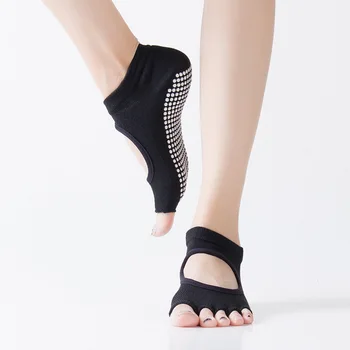 Novi Joga Čarape Dot Lepak Pet prst Čarape Žena je Non-iskliznes Pilates Sportski Joga Podijeliti Prst Fitness Čarape na Veliko