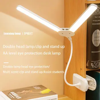 DOVEO je Posvećen Učenju Lampe Klip-na Oko Zaštitu Studentskom Domu Kreveta Čitanje USB Naplaćivati Klip Tip Stezaljku Lampu