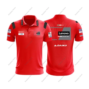 2023 Za Dukati CORSE GP Ljudi je Crveni Polo Majica Superbike majicu Motor Sportski Trke Tim Leta za disanje Ne Blede