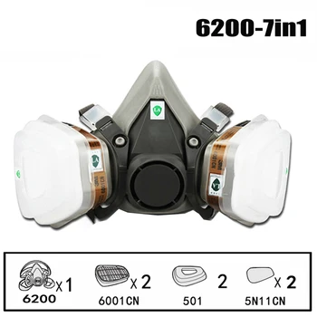 Dvostruka Respirator Gas Masku Anti-Prašina Blizanac Hemijske Sprej Radnom Mjestu Bezbednosti Zaštitu Alat Broda Vruće SalePM005