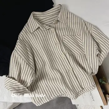 Japanci Stil Djeca Džemper Pamuka Konoplje Traka Berba Jednostavno Udobno Opušteno Mode Ljeto
