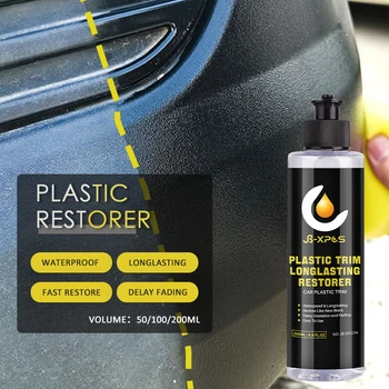 Auto Plastične Restauratora Vratiti Crni Karmin Plastičnih Dijelova Obnavljanje Agent za Branik Guma Brow Pedale Brzo poljski Auto sa Detaljima