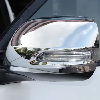 ABS Hrom / Ugljen Teksturu Auto-styling Strani Retrovizor Kapu Zaklon Za Trim Toyota Land Cruiser Prado FJ150 150 2010 - 2019